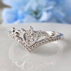 Wishbone Heart Ring - Charmed Aroma, size 6